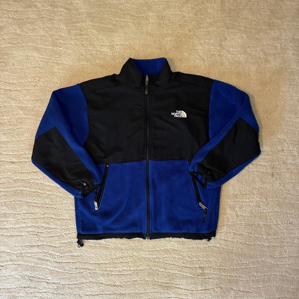 The North Face Youth Boys L Blue Denali Fleece Full Zip Jacket